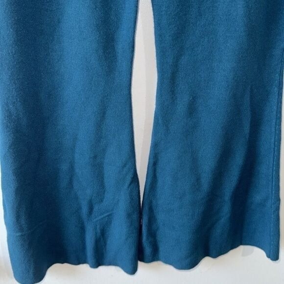 Victor Glemaud Womens Teal Knit Flared Pants Size S - Picture 3 of 12